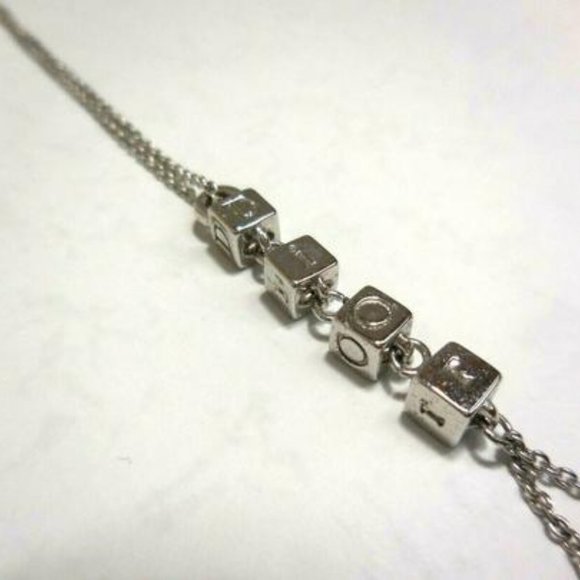 Dior Silver/Crystal Lariat Style Charm Necklace - Picture 6 of 8